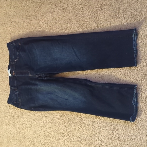 Lane Bryant Dark Wash Denim High Rise Straight Magic Waistband Size 16 - Picture 4 of 7